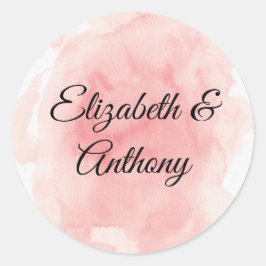 Splash Sticker Faire-part de mariage rose