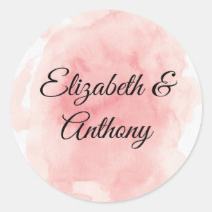 Splash Sticker Faire-part de mariage rose