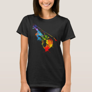 Splash Violin Musiker Violinis T-Shirt