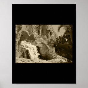 Splash Water Feature Benidorm Bindemittel Aufklebe Poster