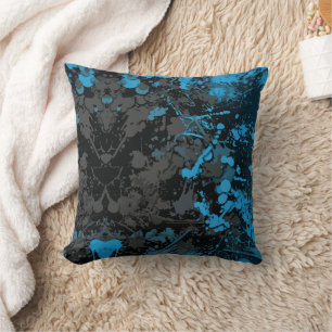 Splashes, Linien und pulsierendes Chaos Kissen