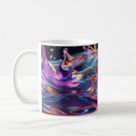 Splashing Color Liquids Kaffeetasse