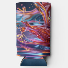 Splashing Color Liquids Selters Dosenkühler