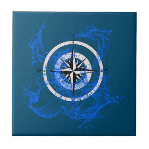 Splashing Compass-Rose     Fliese