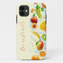 Splashing Früchte vertikale iPhone Case