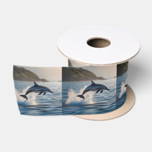 Splashing Leaping Dolphin: Ein Tanz der Freude im Satinband