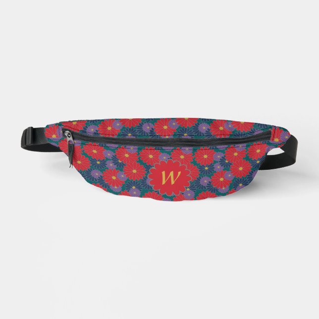 Splashy Fall Floral Bauchtasche (Vorderseite)