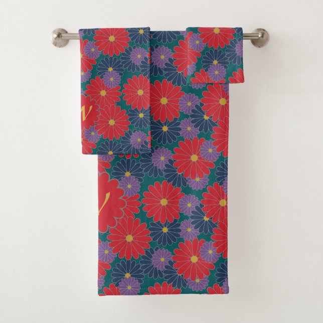 Splashy Fall Floral Handtuch Set (Insitu)