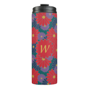 Splashy Fall Floral Thermal Tumbler Thermosbecher