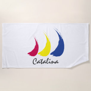 Splashy Sails_Paint-The-Wind_Catalina Strandtuch