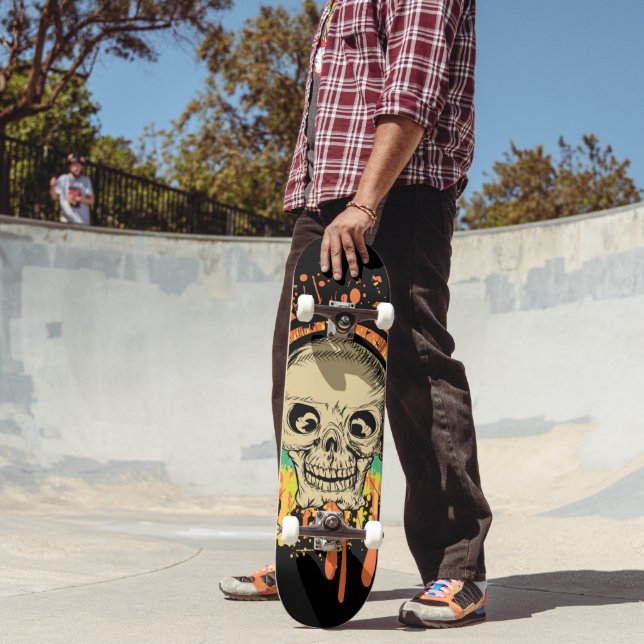 Splatted Skull Skateboard (Außenbereich 2)