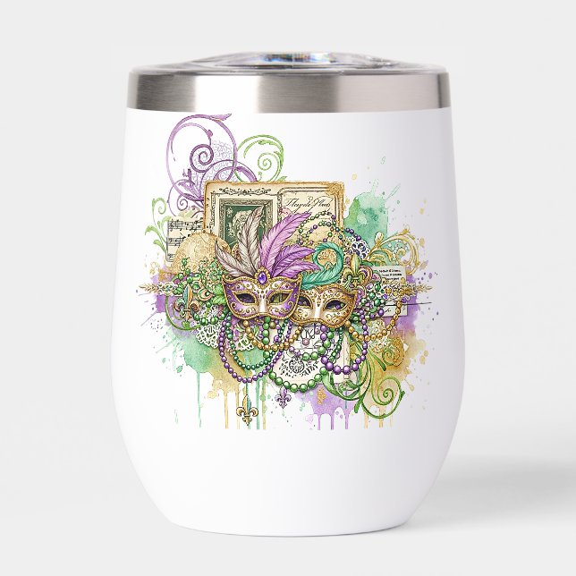 Splatter Mardi Gras collage (Vorderseite)