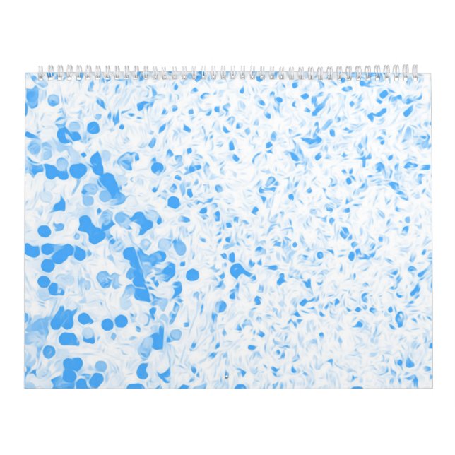 Splatter Texture - Blue Kalender (Titelbild)