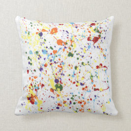 "Splattered Farbe " Kissen