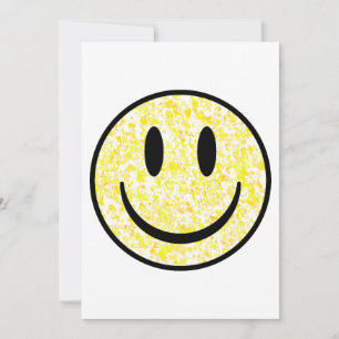 Splattered Smile Face Einladung