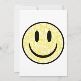 Splattered Smile Face Feiertagskarte