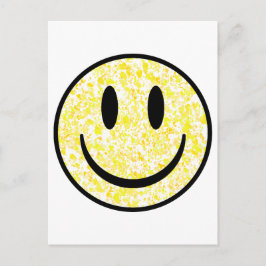 Splattered Smile Face Postkarte