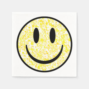 Splattered Smile Face Serviette