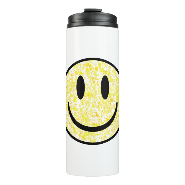 Splattered Smile Face Thermosbecher (Vorderseite)