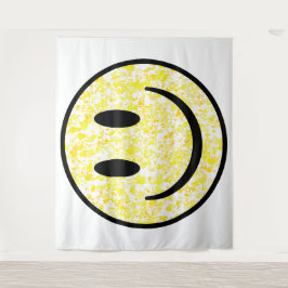 Splattered Smile Face Wandteppich