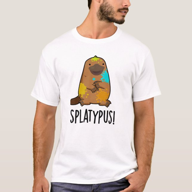 Splatypus Funny Animal Platypus Pub T-Shirt (Vorderseite)