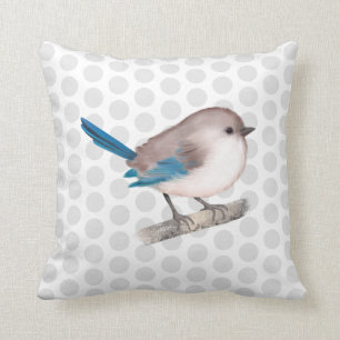 Splendid Fairy Wren Bird auf der Zweigstelle Kissen
