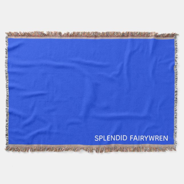 Splendid Fairywren Blue Color Name Decke (Vorderseite)