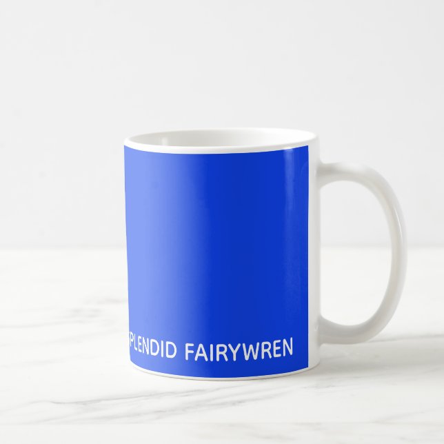 Splendid Fairywren Blue Color Name Kaffeetasse (Rechts)