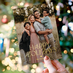 Splendid Mix FOIL Happy Holidays Carte photo