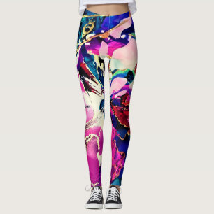 SplendidLee - Abstrakte Lava Lamp Leggings