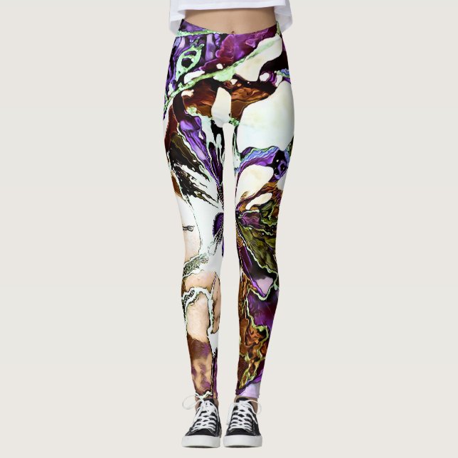 SplendidLee - Abstrakte Leggings der Quecksilber-K (Vorderseite)