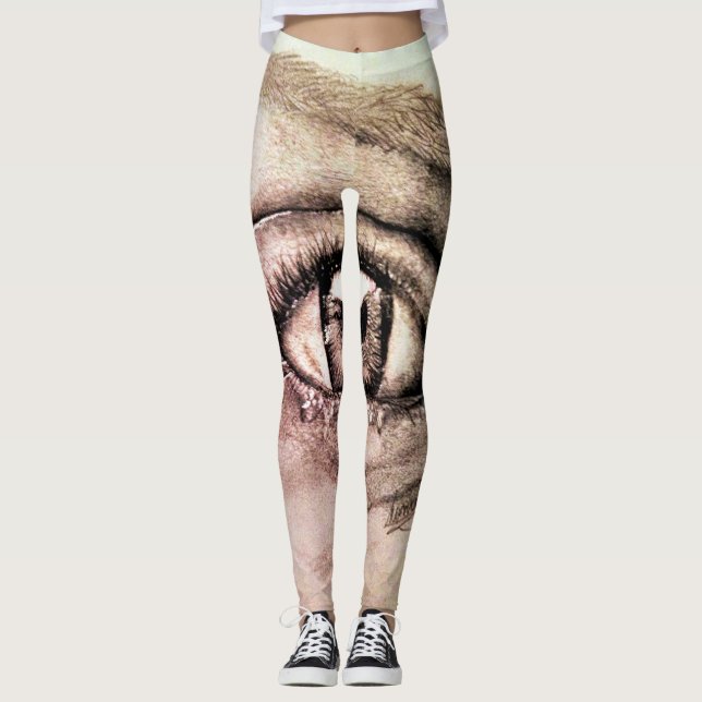 SplendidLee - Augskizze Kunst Leggings (Vorderseite)