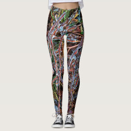 SplendidLee - Ice Twigs Foto Print Leggings
