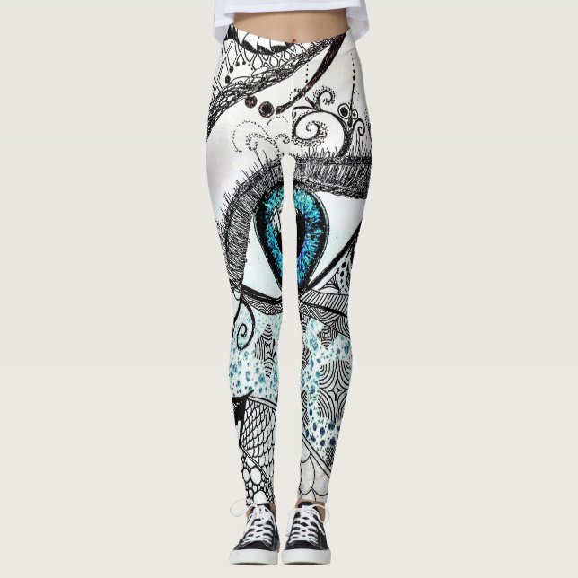 SplendidLee - Leggings d'impression d'objets d'art (Devant)