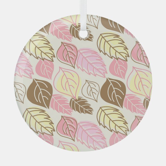 Splendor im Herbst: Nahtloses Muster Ornament Aus Glas (Vorderseite)