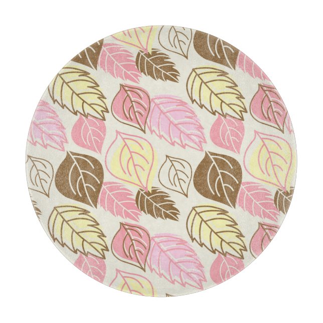 Splendor im Herbst: Nahtloses Muster Schneidebrett (Vorderseite)