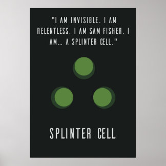 Splinter Cell Sam Fisher Poster