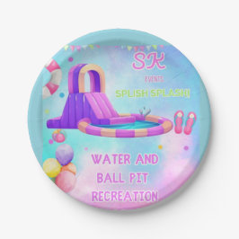 Splish Splash Adventure Zone Thema Pappteller