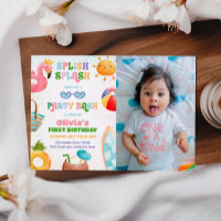 Splish Splash Birthday Bash Girl Pool Party Foto