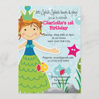 Splish Splash Fun Wasser Spaß Geburtstag Einladung
