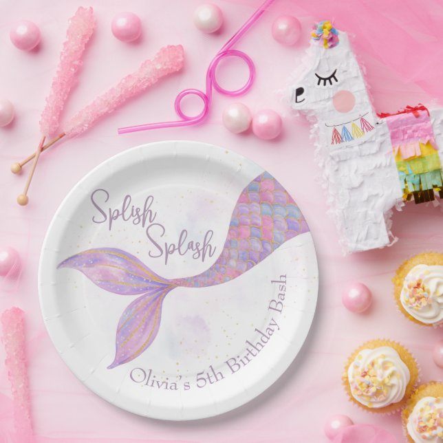 Splish Splash Mermaid Birthday Paper Teller (Party)