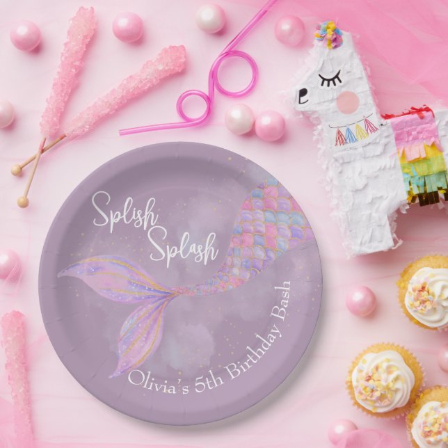 Splish Splash Mermaid Birthday Paper Teller (Party)