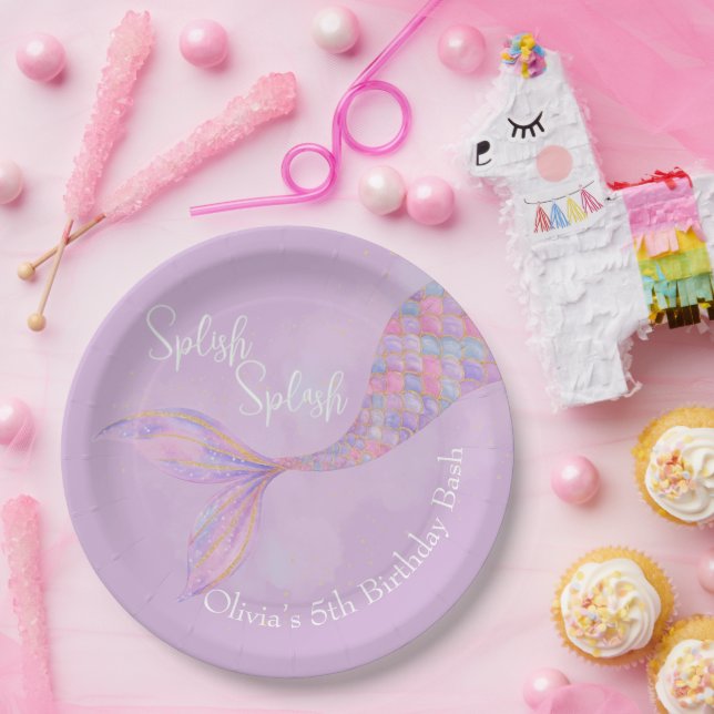 Splish Splash Mermaid Birthday Paper Teller (Party)