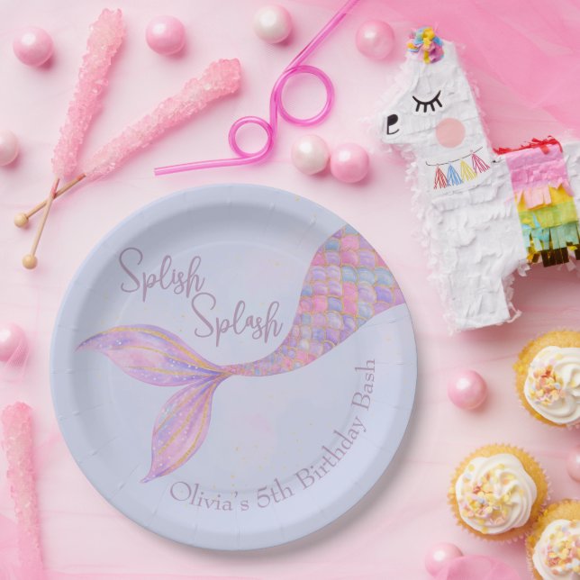 Splish Splash Mermaid Birthday Paper Teller (Party)