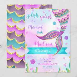 Splish Splash Mermaid Einladung