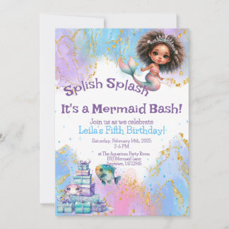 Splish Splash Mermaid Party Einladung