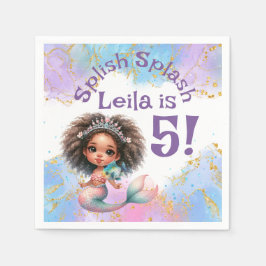 Splish Splash Mermaid Party Napkins Serviette