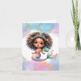 Splish Splash Mermaid Party Schlicht Karte