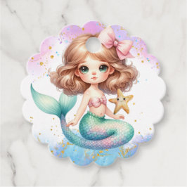 Splish Splash Mermaid Schlicht Geschenkanhänger