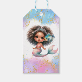 Splish Splash Mermaid Schlichte Party Geschenktast Geschenkanhänger